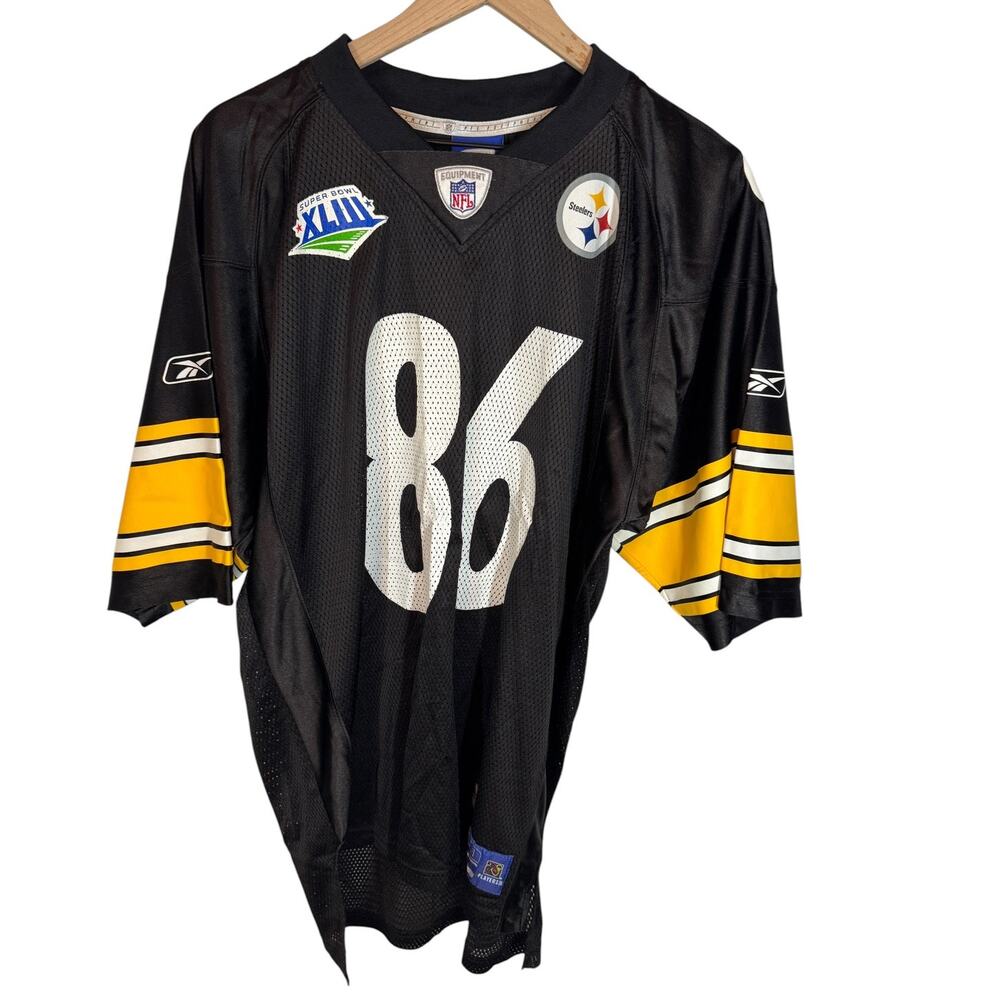 Reebok Hines Ward #86 Pittsburgh Steelers Super Bowl XLIII Jersey Men’s Large